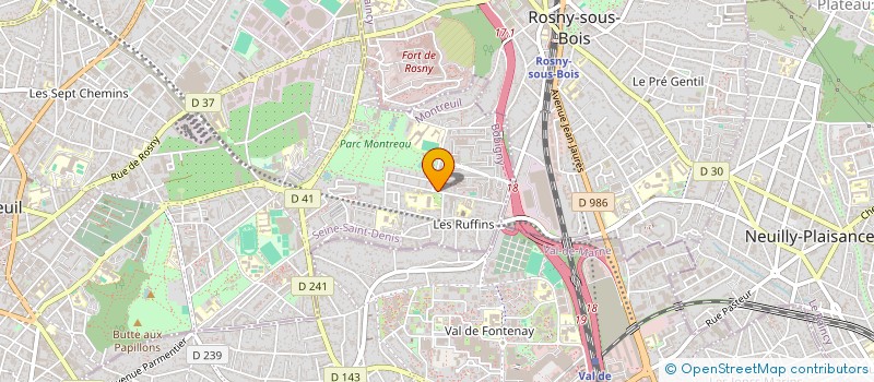 localisation de l'entreprise MADAME NADEGE COLETTA à MONTREUIL