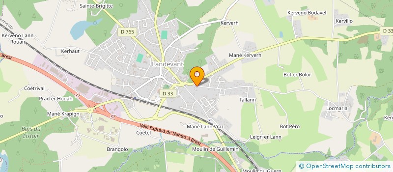 localisation de l'entreprise MADAME NADEGE COMYN  LANDEVANT