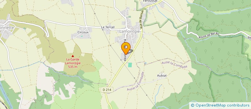 localisation de l'entreprise MADAME NADEGE COUDERCHET  LAMONTGIE