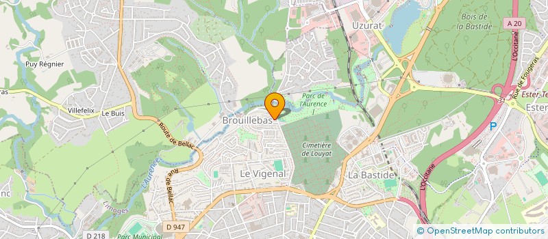 localisation de l'entreprise MADAME NADEGE COURIVAUD  LIMOGES