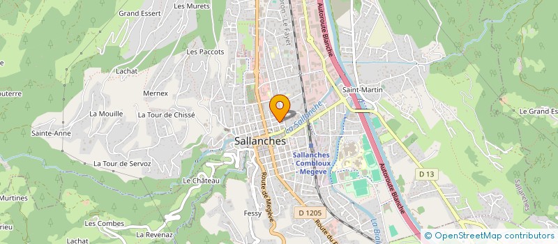 localisation de l'entreprise MADAME NADEGE DAVID à SALLANCHES