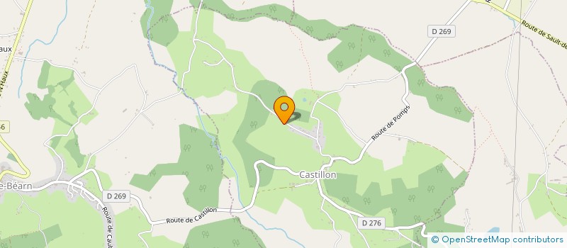 localisation de l'entreprise MADAME NADEGE DE OLIVEIRA  CASTILLON (CANTON D'ARTHEZ-DE-BEARN)