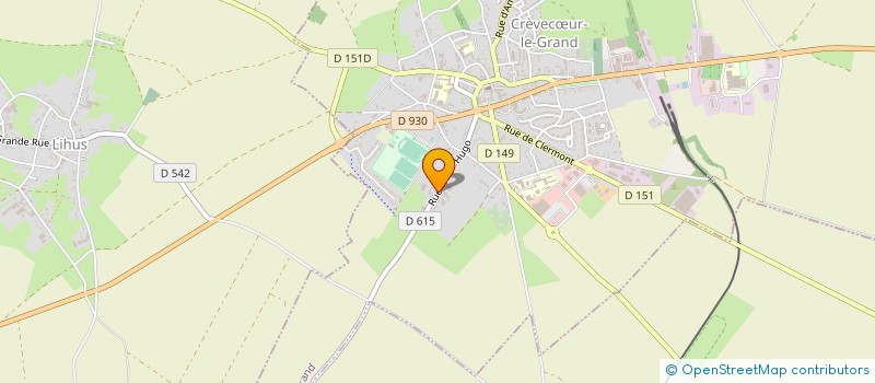 localisation de l'entreprise MADAME NADEGE DEFEUQUIERES  CREVECUR-LE-GRAND