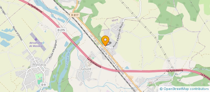 localisation de l'entreprise MADAME NADEGE DEGONZAGUE  MONT