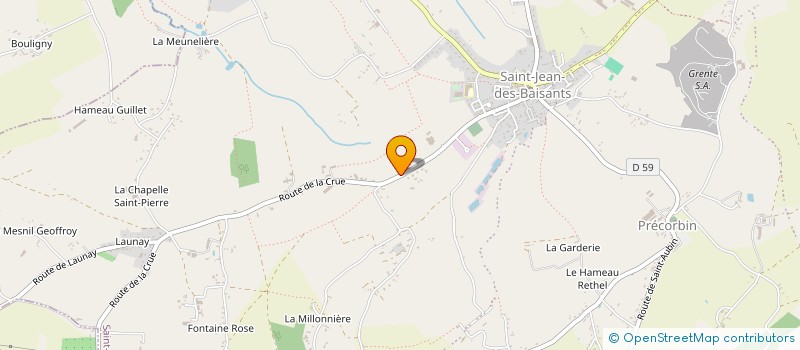 localisation de l'entreprise MADAME NADEGE DELAFOSSE  SAINT-JEAN-D'ELLE