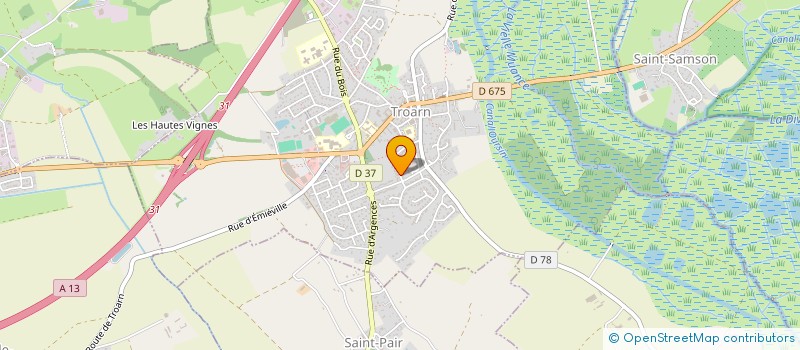 localisation de l'entreprise MADAME NADEGE DELAHAYE  TROARN