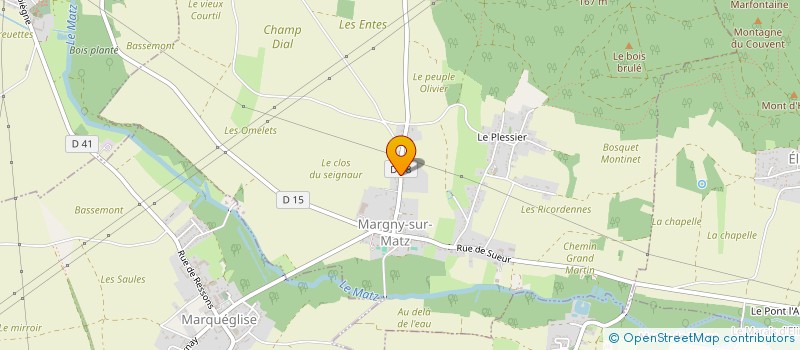 localisation de l'entreprise MADAME NADEGE DELHOMME-MORFIN  MARGNY-SUR-MATZ