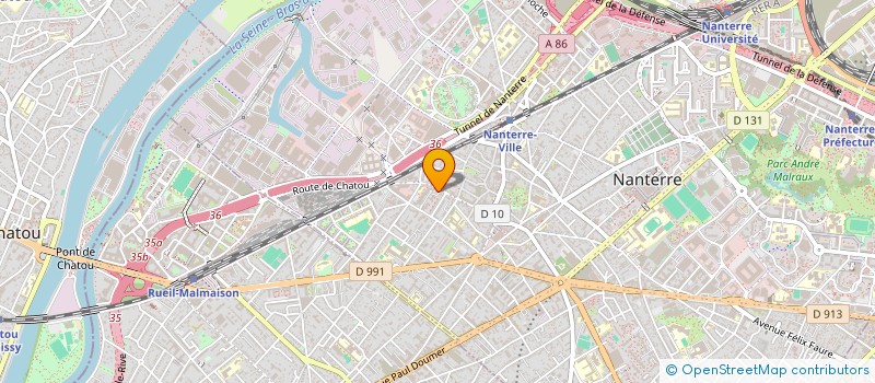 localisation de l'entreprise MADAME NADEGE DEMFACK NGUIMGO  NANTERRE