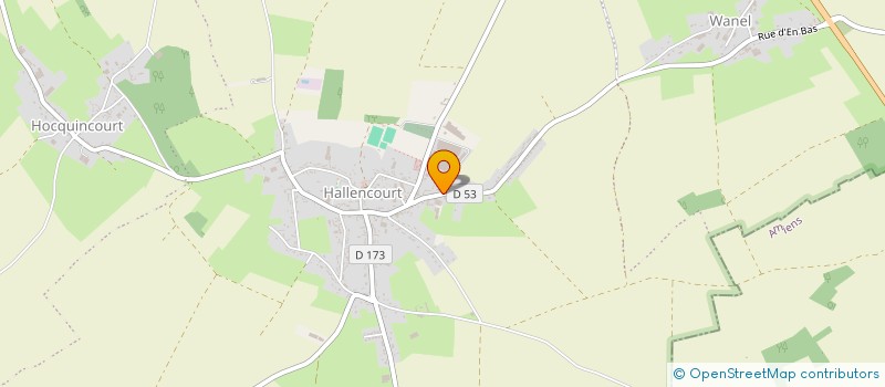 localisation de l'entreprise MADAME NADEGE DENEUX  HALLENCOURT