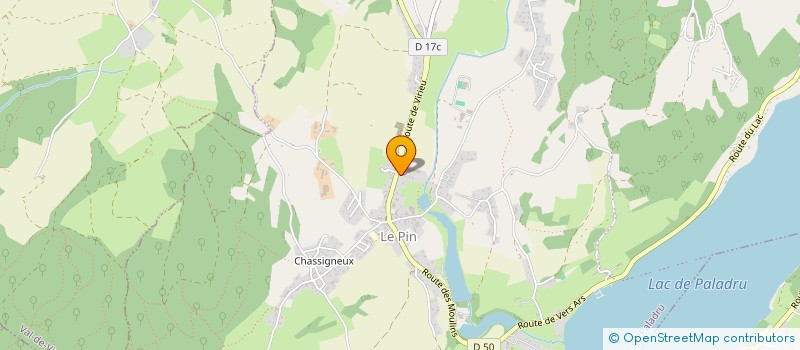 localisation de l'entreprise MADAME NADEGE DIEN  VILLAGES DU LAC DE PALADRU