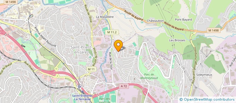 localisation de l'entreprise MADAME NADEGE DORIVAL  SAINT-ETIENNE