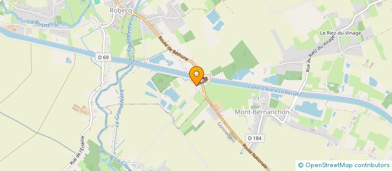 localisation de l'entreprise MADAME NADEGE DRUMEZ  MONT-BERNANCHON