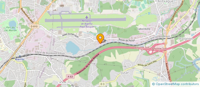 localisation de l'entreprise MADAME NADEGE DUPIN à ANGLET