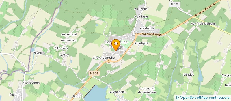 localisation de l'entreprise MADAME NADEGE DUPUY  CAZAUBON