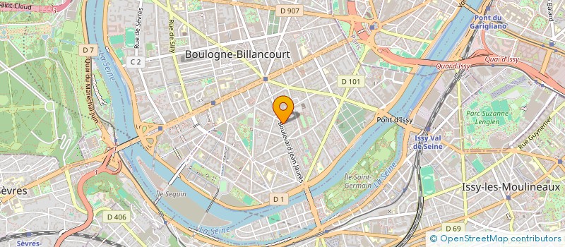 localisation de l'entreprise MADAME NADEGE DURON à BOULOGNE-BILLANCOURT