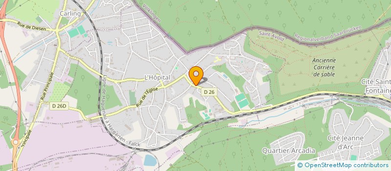 localisation de l'entreprise MADAME NADEGE ENKLER  L'HOPITAL