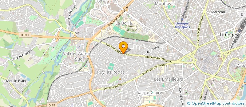 localisation de l'entreprise MADAME NADEGE ESCLAPEZ à LIMOGES