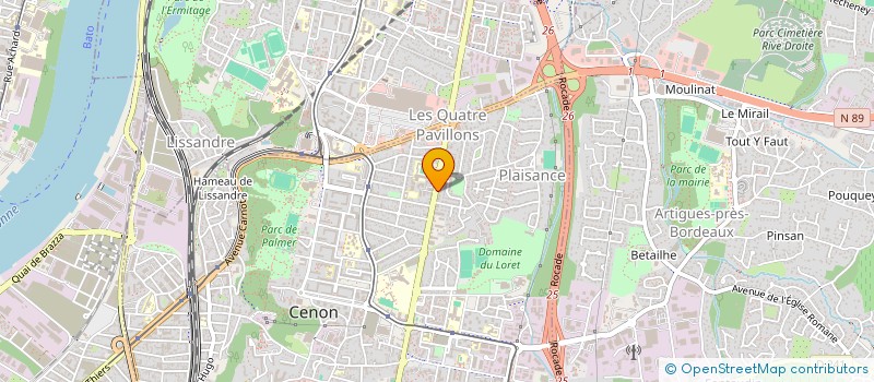 localisation de l'entreprise MADAME NADEGE ESTIENNE à CENON