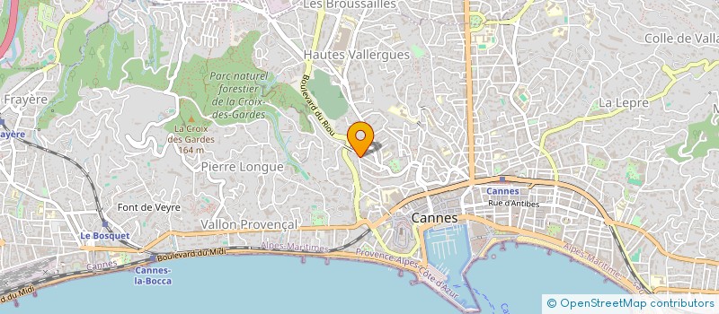 localisation de l'entreprise MADAME NADEGE FERRANTE à CANNES