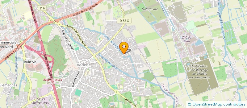 localisation de l'entreprise MADAME NADEGE FERRUS  VEDENE