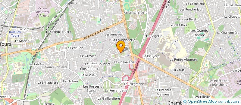 localisation de l'entreprise MADAME NADEGE FEVRIER  CHAMBRAY-LES-TOURS