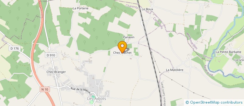 localisation de l'entreprise MADAME NADEGE FILLATRE à LES ADJOTS