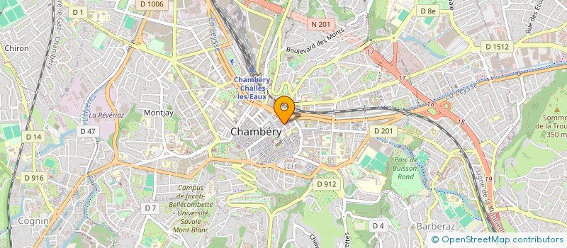 localisation de l'entreprise MADAME NADEGE FOGNINI à CHAMBERY