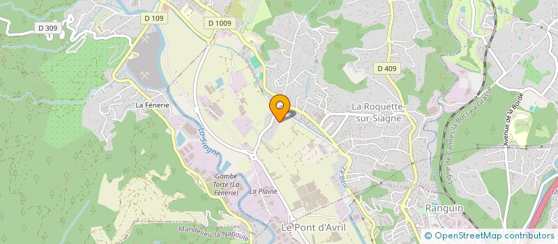 localisation de l'entreprise MADAME NADEGE FONTAINE à LA ROQUETTE-SUR-SIAGNE