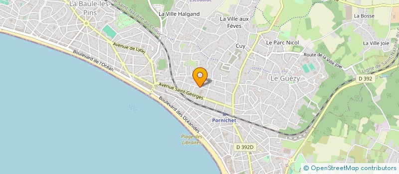 localisation de l'entreprise MADAME NADEGE FOUILLET  LA BAULE-ESCOUBLAC