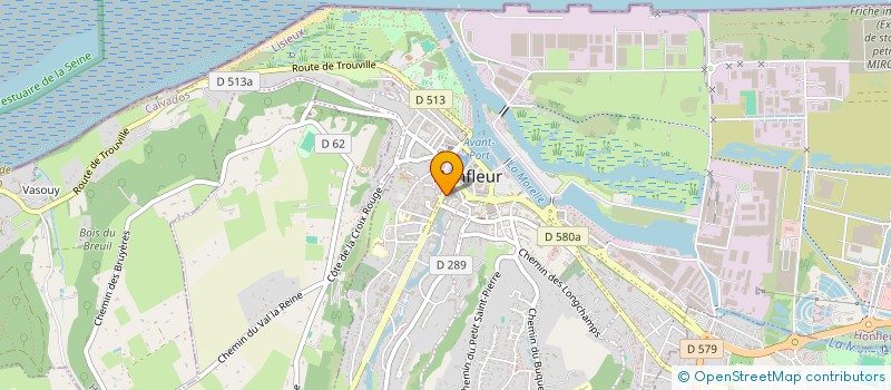 localisation de l'entreprise MADAME NADEGE FOUQUER à HONFLEUR
