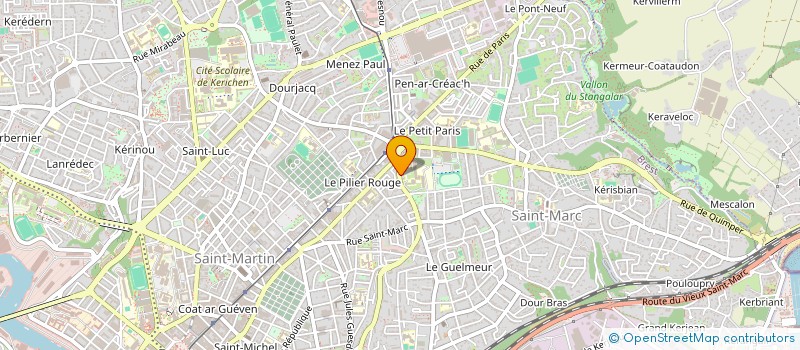 localisation de l'entreprise MADAME NADEGE FRYSOU à BREST