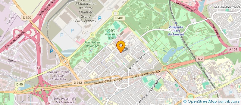 localisation de l'entreprise MADAME NADEGE GABRIEL à AULNAY-SOUS-BOIS