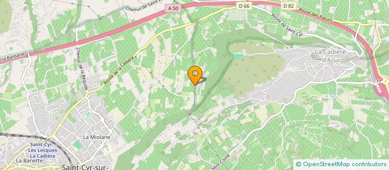 localisation de l'entreprise MADAME NADEGE GAGLIARDI  LA CADIERE-D'AZUR