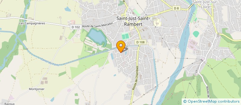 localisation de l'entreprise MADAME NADEGE GAYTE  SAINT-JUST-SAINT-RAMBERT