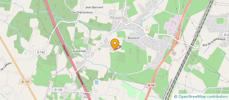 localisation de l'entreprise MADAME NADEGE GIRAUDEAU  PEUJARD