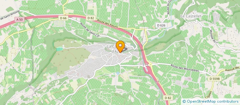 localisation de l'entreprise MADAME NADEGE GIUSTI  LA CADIERE D'AZUR