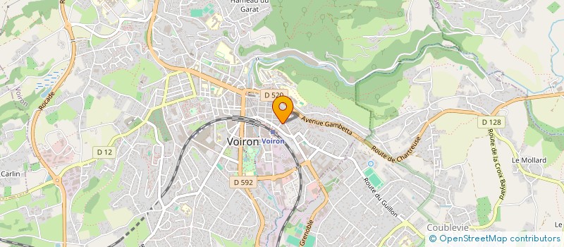 localisation de l'entreprise MADAME NADEGE GLEIZE  VOIRON