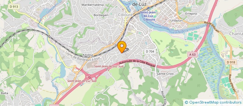 localisation de l'entreprise MADAME NADEGE GODEST à URRUGNE