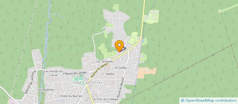 localisation de l'entreprise MADAME NADEGE GONFALONIERI  LEGE-CAP-FERRET