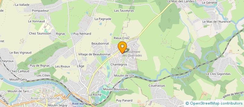 localisation de l'entreprise MADAME NADEGE GORCE  AIXE-SUR-VIENNE