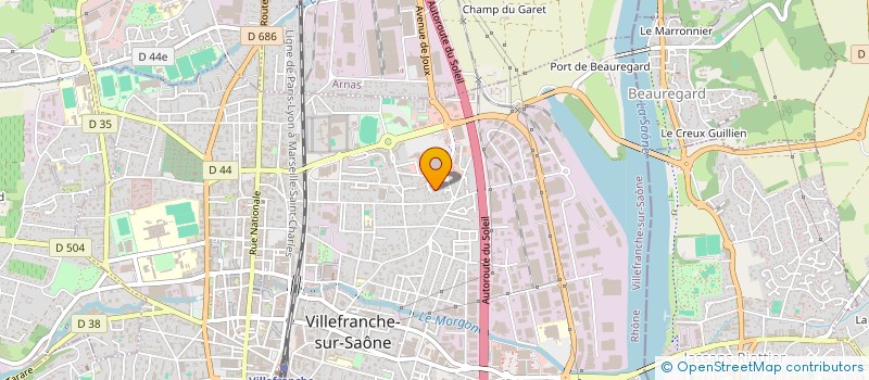 localisation de l'entreprise MADAME NADEGE GREPPO à VILLEFRANCHE-SUR-SAONE
