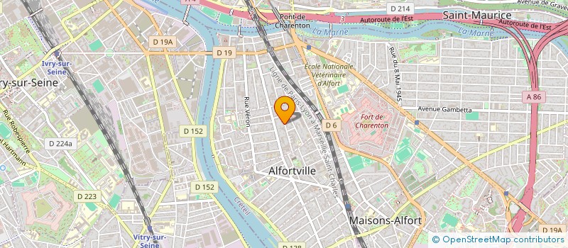 localisation de l'entreprise MADAME NADEGE GUERIN à ALFORTVILLE