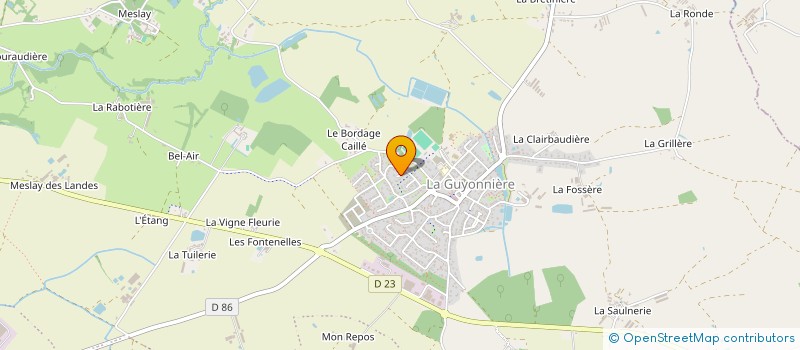 localisation de l'entreprise MADAME NADEGE GUILLET à MONTAIGU-VENDEE