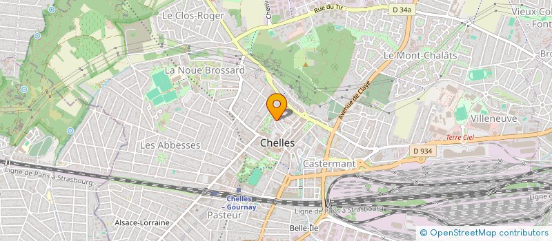 localisation de l'entreprise MADAME NADEGE HIPPOLYTE  CHELLES