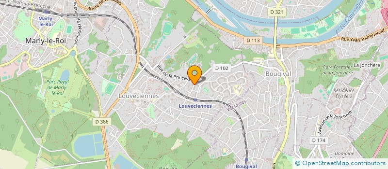 localisation de l'entreprise MADAME NADEGE HIROU à LOUVECIENNES