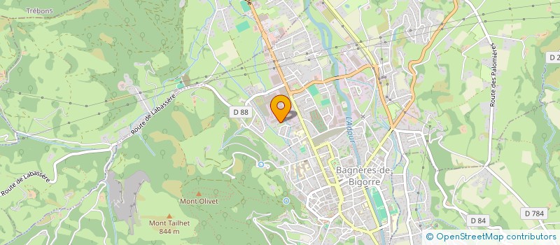 localisation de l'entreprise MADAME NADEGE HOFFMANN  BAGNERES-DE-BIGORRE