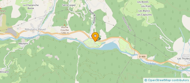 localisation de l'entreprise MADAME NADEGE HONORE  MEOLANS-REVEL