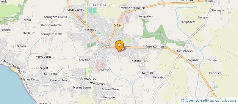 localisation de l'entreprise MADAME NADEGE HUGUENIN  PLOZEVET