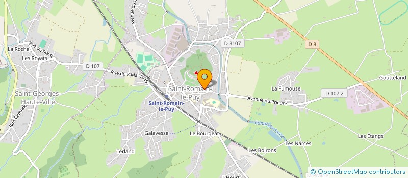 localisation de l'entreprise MADAME NADEGE JUVY  SAINT-ROMAIN-LE-PUY