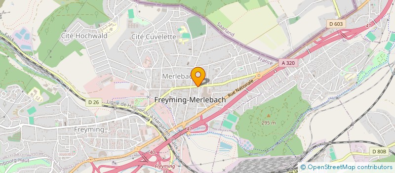 localisation de l'entreprise MADAME NADEGE KARPP  FREYMING-MERLEBACH